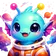 Vibrant cartoon dragon with expressive eyes and colorful scales as an avatar